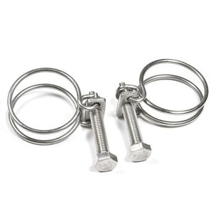 Wholesale Customized Stainless Steel Double Wire High Quality Hose Clamp