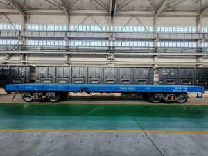 Premium Heavy Duty Corrosion Resistant Rust Proof Large Loading Capacity Railway Vehicle Transport Flat Wagon