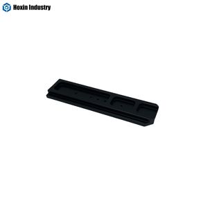 Precision Industrial Customized CNC Machining Parts Black Metal Bracket Plate