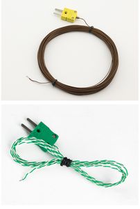 High Temperature Mineral Insulated Thermocouple with Extension Cable Plug Connector