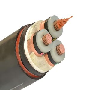 6/10kv XLPE Insulated PVC Jacketed Aluminum Conductor 3 Core Power Cable