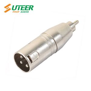 3-Pole XLR Male to RCA / Phono / Cinch Male Plug Audio Adapter