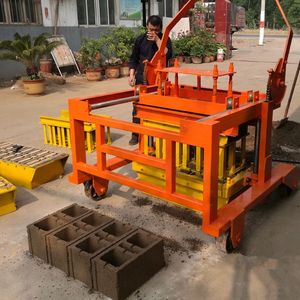 Egg Layer Egg Laying Concrete Mobile Hollow Block Making Machine Movable Brick Making Machine