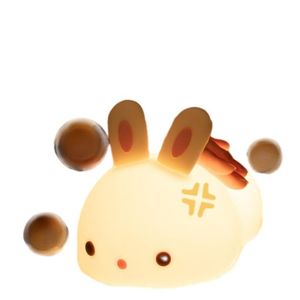 Hot Sale Rabbit Silicone Patting Lamp New Unique Gift Night Light