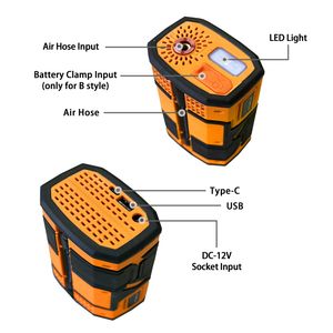 Wosai 20V Portable Tire Inflator Air Compressor Car Accessories Auto Tire Pump with LED Light Digital Air Pump