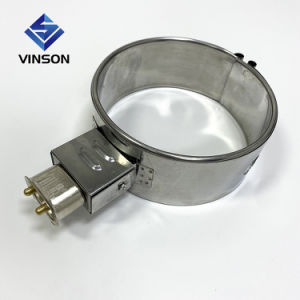 110V 120V 220V 200W 25mm Stainless Steel Extruder Screw Barrel Mica Insulated Band Heater with Thermocouple