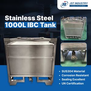 Bestselling 1000L Stainless Steel Drum 304 Food Grade IBC Chemical Tank