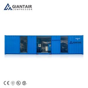 31.2 M3/Min 200kw Air Cooled Oil Free Natural Gas Container-Type Air Compressor Unit Station for Refueling Station
