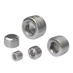 Plug, 1/8-27 Nptf Other Hex Countersunk, 304 Stainless Steel