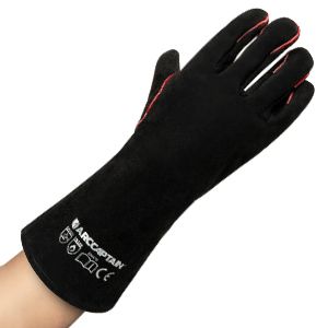 Cheapest Welder Equipment Fire Resistant Premium Cow Split Leather Welding Gloves for Industrial