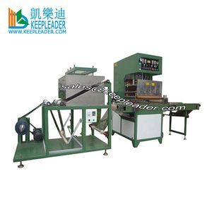 High Frequency Folding Line Plastic Soft Crease Box Making Machine for