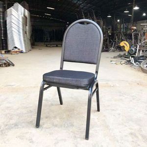 Elegant Stackable Metal Chairs for Wedding Banquets and Events
