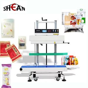 Continuous Smart Slide Potatoes Tea Plastic Bags Band Heat Sealing Sealer Machine