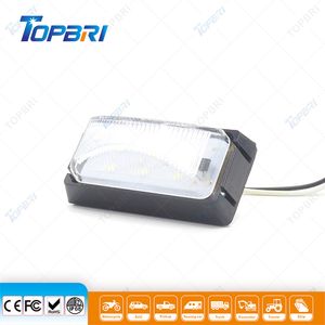 High-Visibility 12V Pure White LED Side Marker Light for Trailers