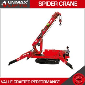 Premium Unic Easy Lift CMC Teupen Omme Hinowa Platform Basket Falcon Spt 8t 10t 12t 16t Small Spider Crane Spider Crane Fly Tracked Crane Mini Lift Crane