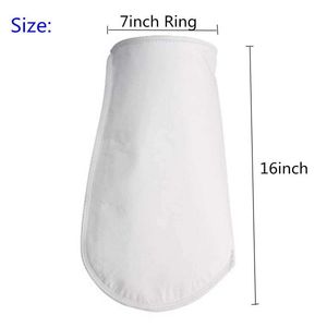 7X32 Polypropylene Filter Bags with Plastic Ring