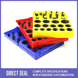 Seal Repair Oring Service O Ring Ring Assortment Kit Sealing Kit Valve Ring Box Oil Seal Set Splicing Kit 382 386 407 419PCS Rubber NBR FKM Excavator O-Ring Kit