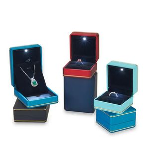 2025 Luxury Custom Logo Jewellery Ring Neckalce Bracelet Earring PU Leather Jewelry Packaging Box