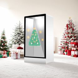 32 Inch 3D Effect Transparent Display Cabinet Showcase Transparent Box LCD Touch Screen Digital Signage for Advertising