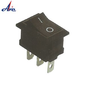 Kcd1-102 High Quality Three Pins Mini Black Button on-on Rocker Switch