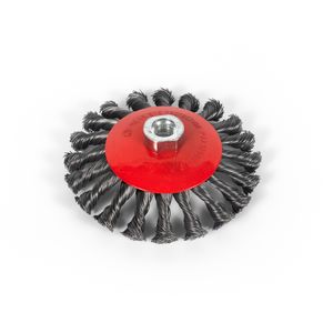 Heavy-Duty Twist Knot Wire Bevel Brushes for Effective Cleaning