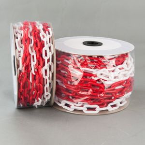 6mm Red White Road Barrier Plastic Warning Chain for Traffic Cone