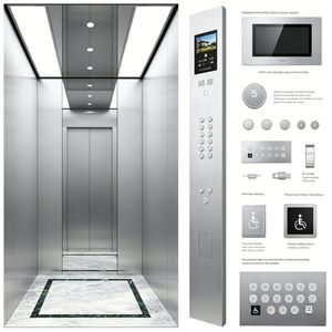 High Quality Spacious Comfortable 1250kg 16 Person Passenger Elevator for Apartment Building