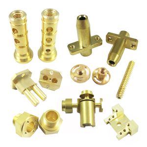 Basic Customization 5 Axis Mill Turn Precision CNC Machining Brass Door Handles Buckles Bushing Parts Service