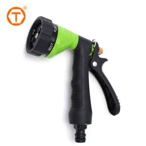 Lawn 6 Pattern Metal Spray Water Gun Adjustable Garden Hose Nozzle for Watering Plants Washing Car Showering Pets