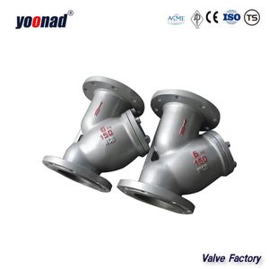 Pn25 150lb Pn16 DN80 DN100 DN200 Wcb CF8 Stainless Steel 304 Flange Y Type Strainer Valve
