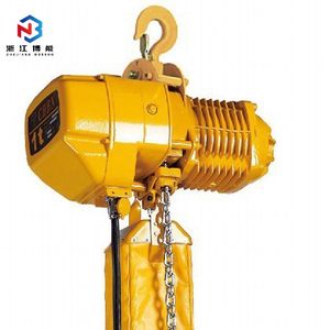 1ton1000kg Single-Chained 1phase Crane Lifting Equipment Hhbb Electric Chain Hoist Operational with Trolley CE Approval