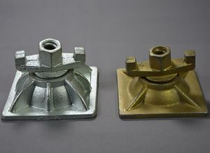 Scaffold Square Round Anchor Formwork Scaffolding Casted Plated Construction Tie Rod Casting Ductile Iron Wing Swivel Nut