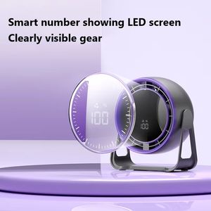 LED Display Rechargeable USB Handheld Wall-Mounted Desk Fan