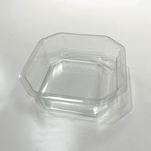 Heat Seal Clear Plastic Pet Fruit Snacks Food Packaging Box for Takeaway