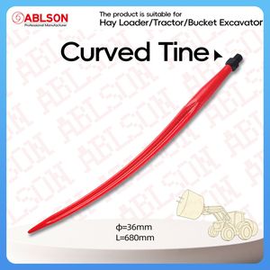 Curved Needle Tip Bale Fork with Durable Anti-Oxidation Coating