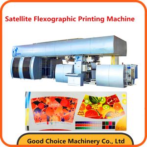 Standard Export Package Satellite Flexographic Roll to Flexo Printing Machine
