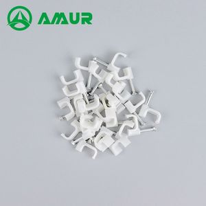 Amul Durable Flat Type PE Cable Clips for Secure Wire Management