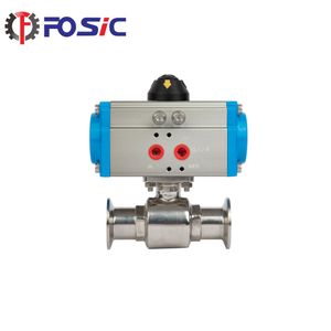 Food Grade Ball Valve Integrated with Pneumatic Actuator for Efficient Operation