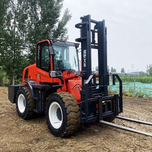 3 Ton 3.5ton 5 Ton 7 Tons 4 X 4 2WD 4WD 4 Four Wheel Drive Farm Outdoor All off Road Rough Terrain Diesel Forklift for Sale
