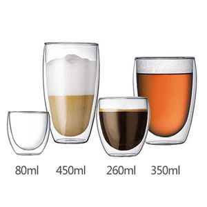 16oz/450ml Custom Logo High Qualtiy Clear Borosilicate Glass Coffee Mugs