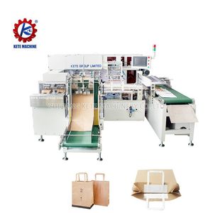 Efficient Round-Rope Paper Bag Handle Pasting Machine for Food Packaging