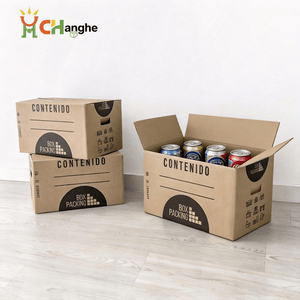 Packing Shipping Mailing Carton Delivery Corrugated Box for Beer Drinks Juice Beverages