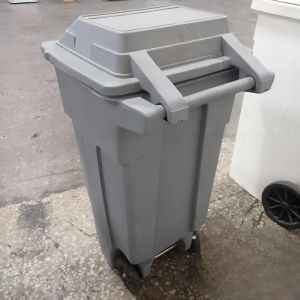 Trash Garbage Bin Cans 660 Liter Waste Garbage Bin with Wheels Pedal