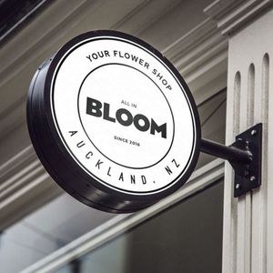Koncept Round Light Box Sign Light Box Advertising LED Light Box Sign