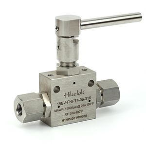 Autoclave Type Ultra- High Pressure 316 S. S. One- Piece Trunnion Mounted Ball Valves