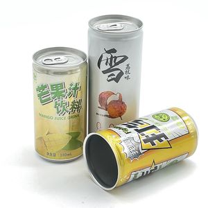 Custom Printed Aluminum Beverage Soda Cans 330ml 250ml 473ml 500ml Slim Sleek Standard Soft Drink Can