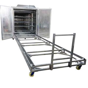 Electrostatic Gas Powder Coating Cure Oven for Aluminum Doors in Batch