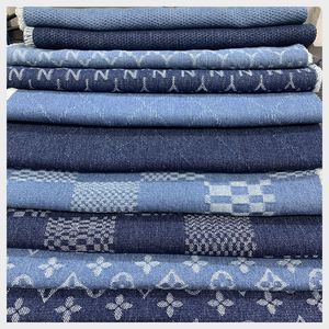Polyester Cotton Denim Yarn-Dyed Jacquard Fabric Printed Jeans Fabric