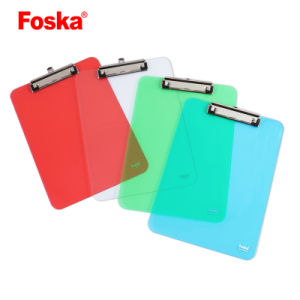 Foska Engraved Ruler Plastic A4&FC Colorful Office Students Stationery Clip Board