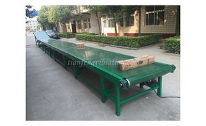 Factory Custom Industrial Design Modular PVC/PU Green Belt Conveyor